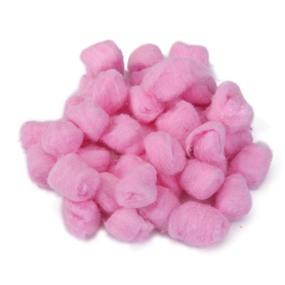 Tiyuyo 100pcs Colorful Winter Keep Warm Cotton Balls Cute Cage Filler  (Pink) 